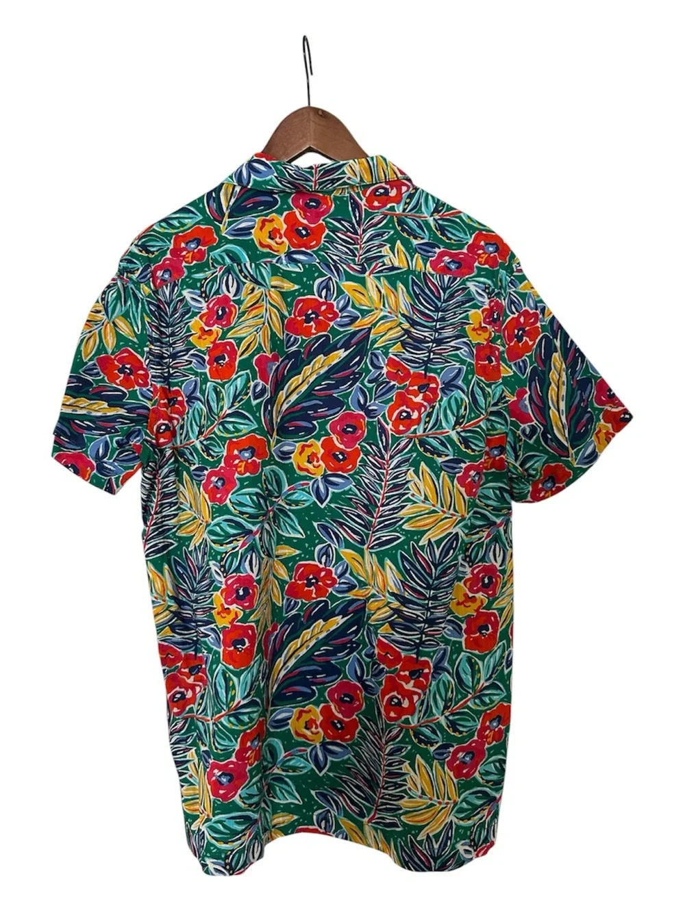 Original J. Crew - Tropical Print Short-Sleeve Camp Collar Shirt - Stand Out!